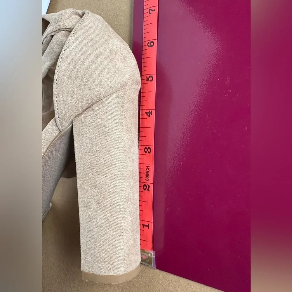 Lulu’s Dorian Natural Suede Lace-Up Platform Heels - Picture 13 of 16